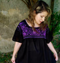 Gwen Black Cotton Blouse — Hippie Chick