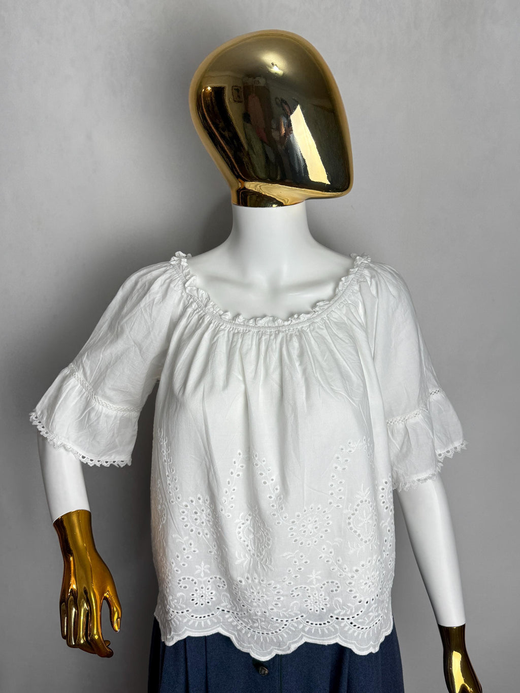 Remy White Lace Blouse — view 5