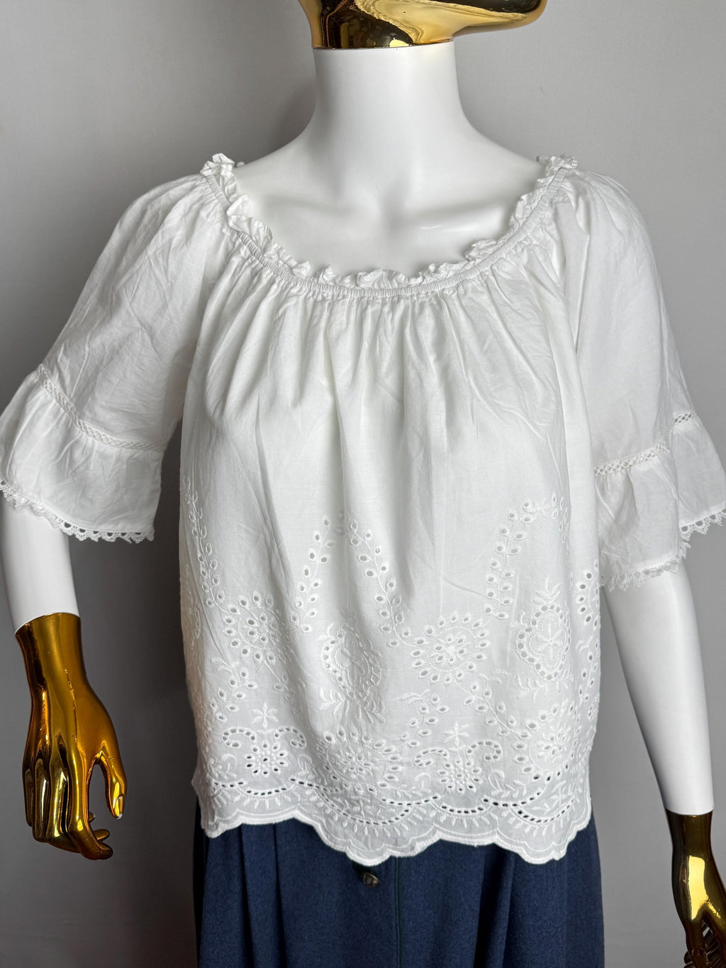 Remy White Lace Blouse — Hippie Chick