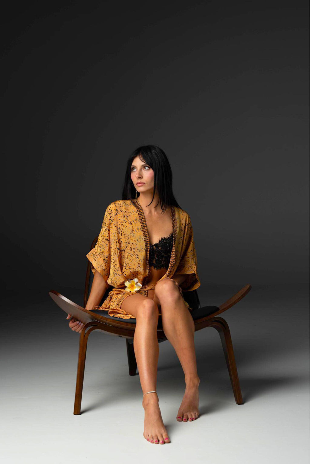 Pearl Orange Kimono — view 6