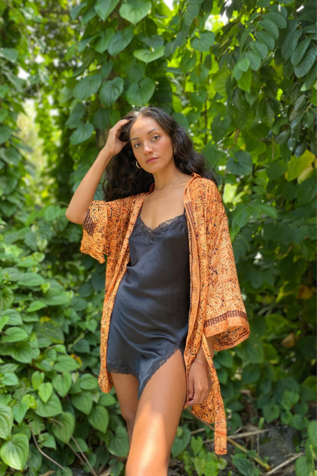 Pearl Orange Kimono — view 4