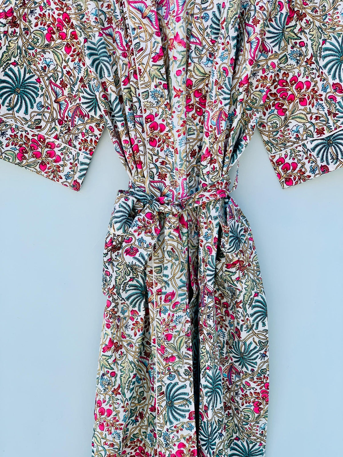 Vera Floral Cotton Kimono — view 4