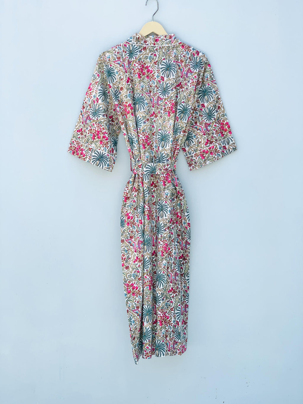Vera Floral Cotton Kimono — view 5