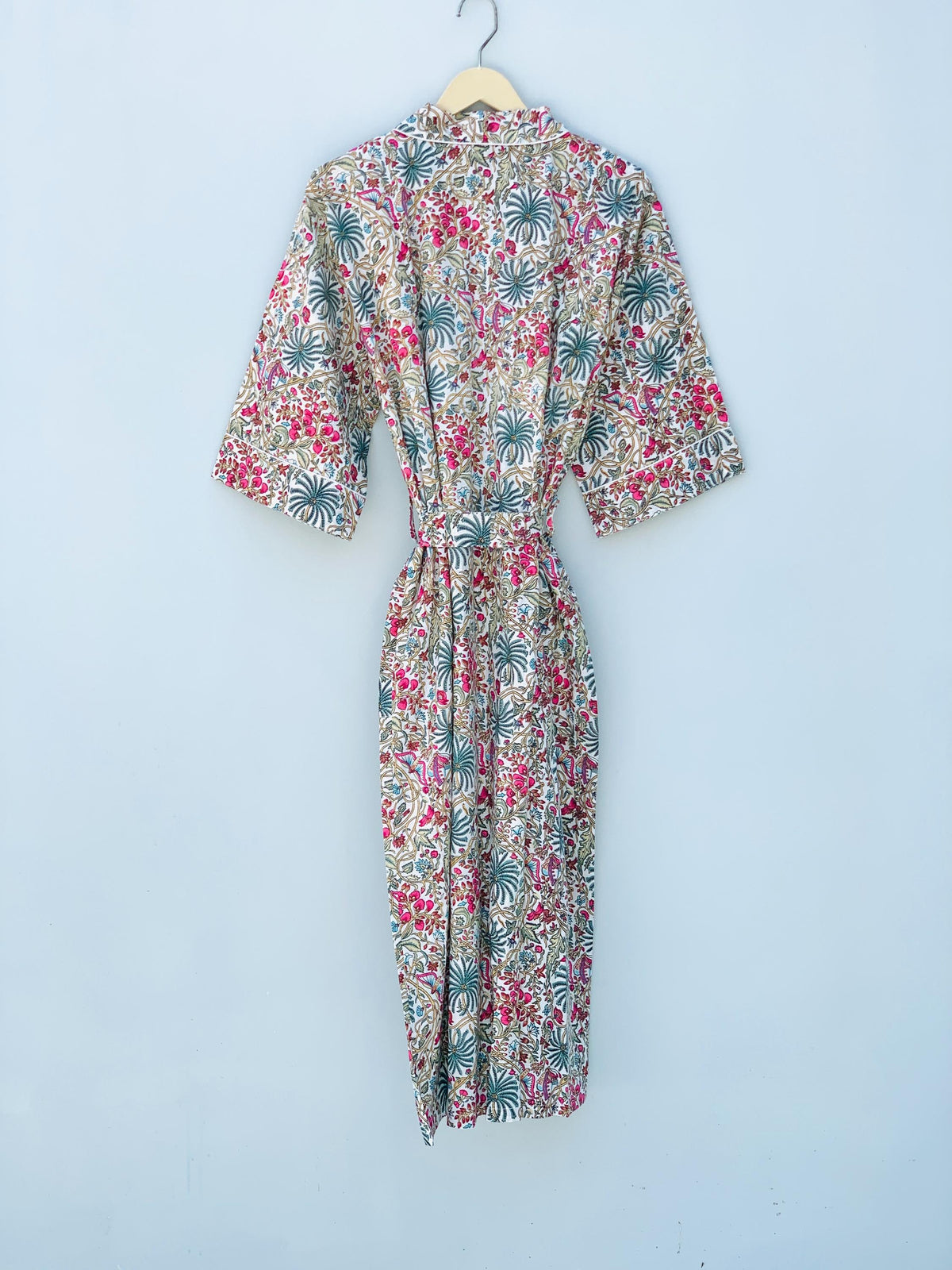 Vera Floral Cotton Kimono — view 5