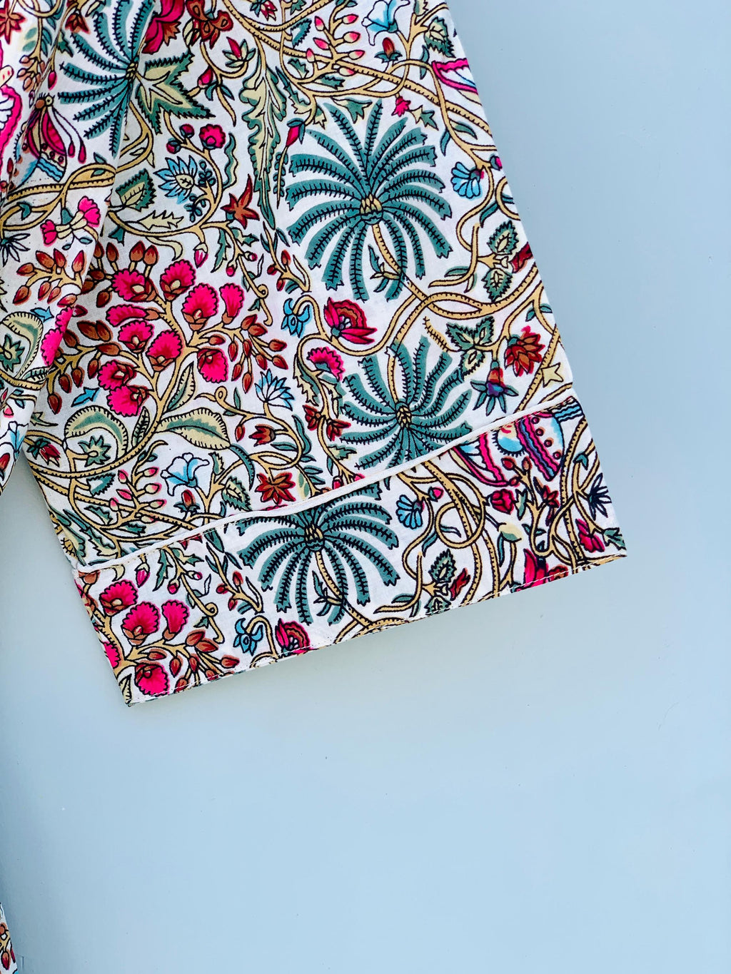 Vera Floral Cotton Kimono — view 6