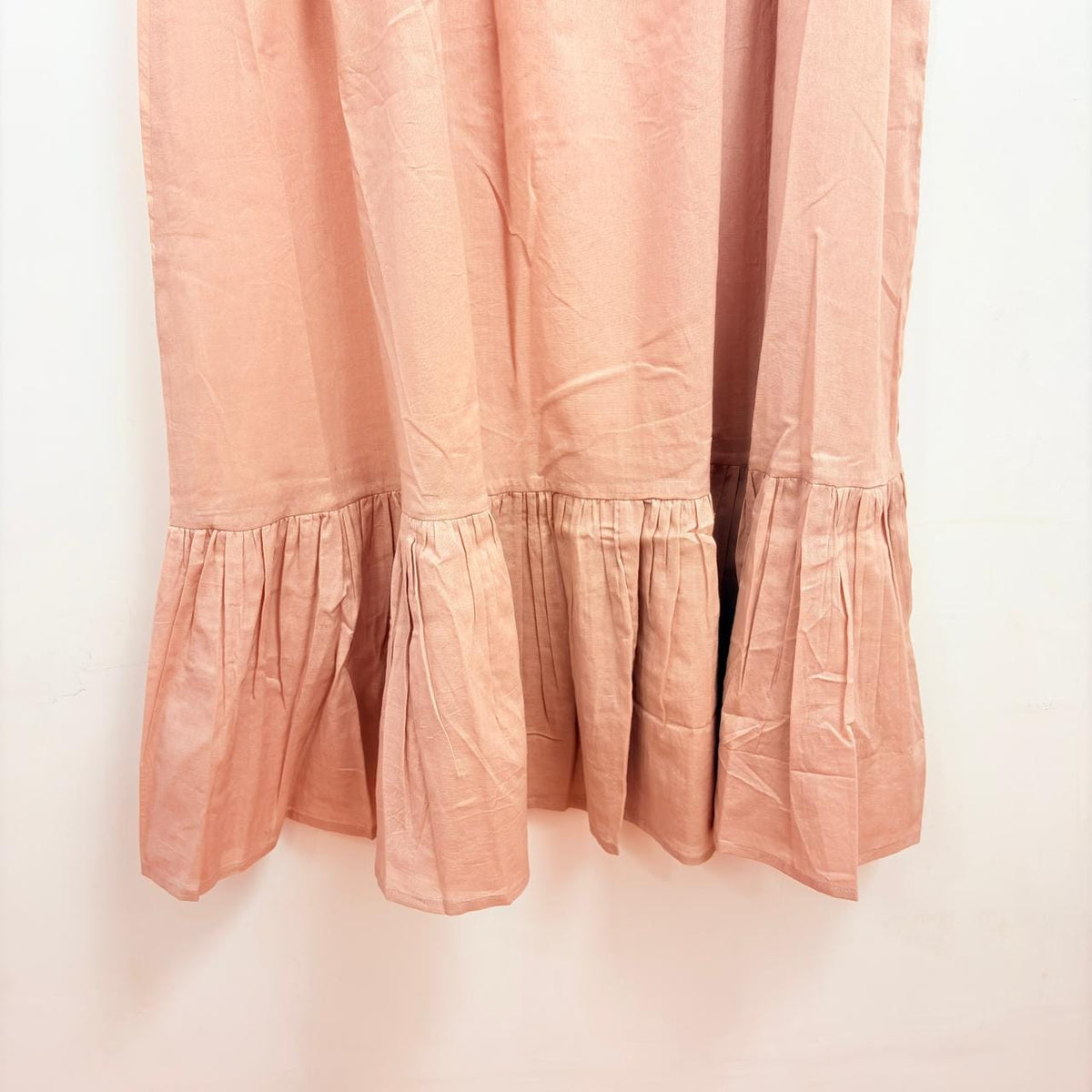 Flora Peach Cotton Maxi Dress — view 4
