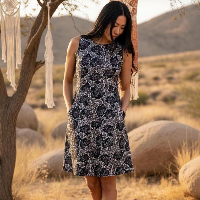 Yara Floral Cotton Mini Dress — Hippie Chick