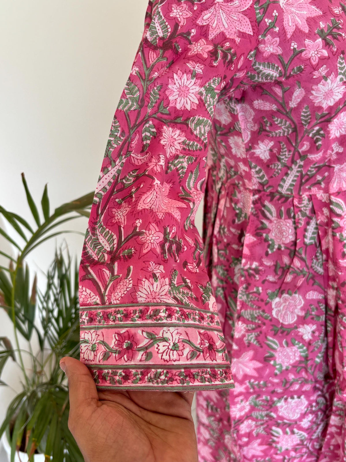 Uma Floral Cotton Maxi Dress — view 5