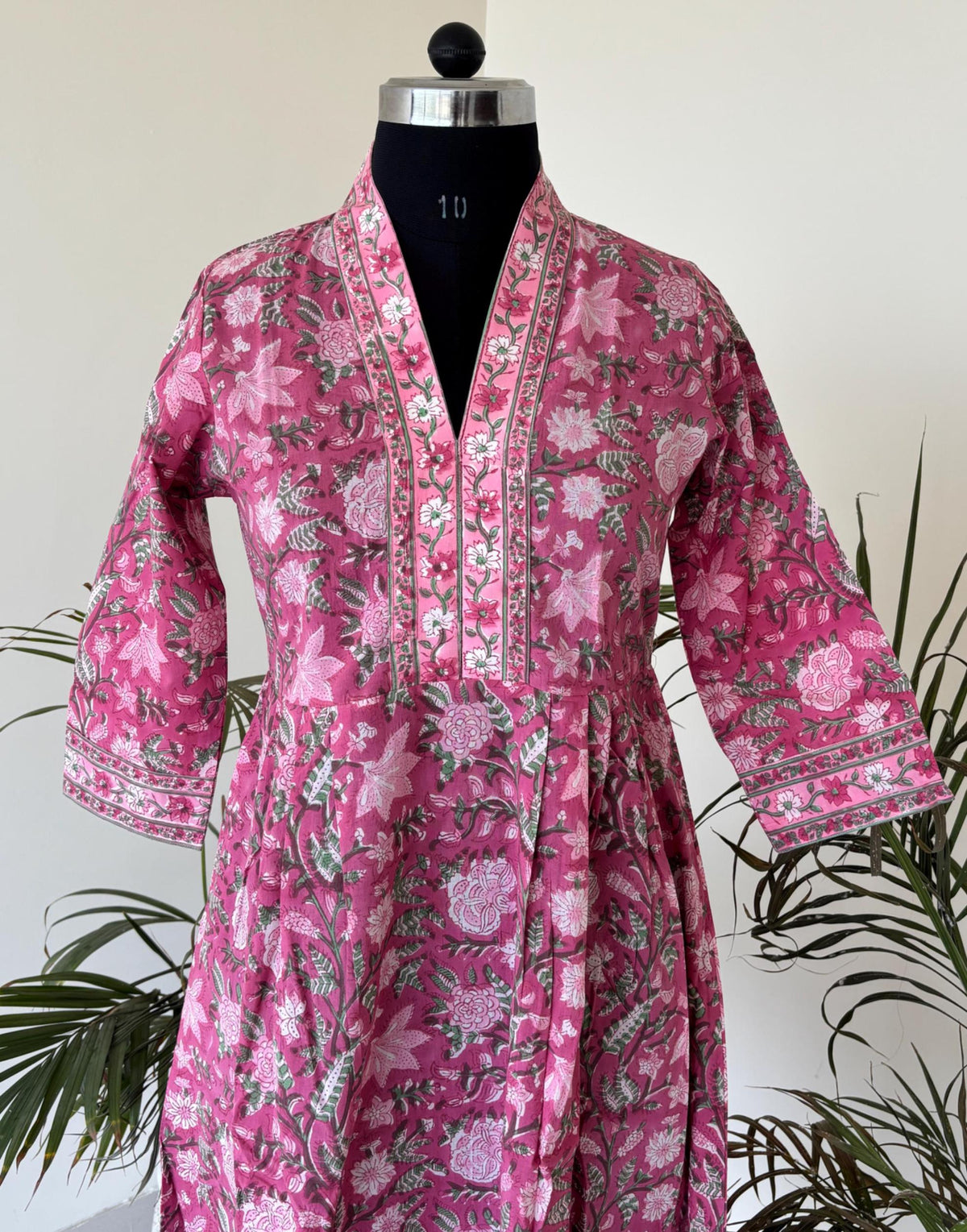Uma Floral Cotton Maxi Dress — view 2