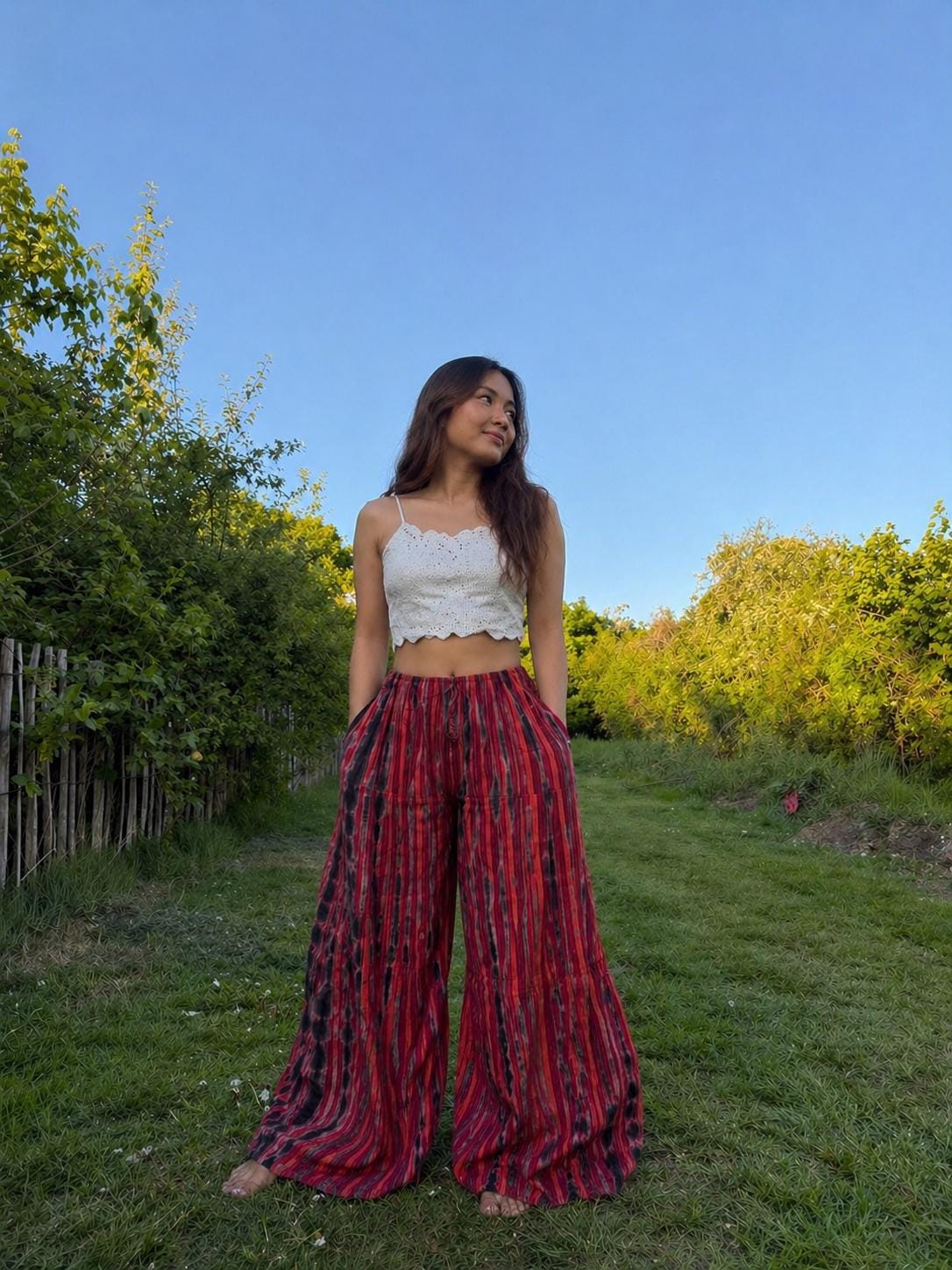 Fleur Navy Tie-Dye Pants — view 5