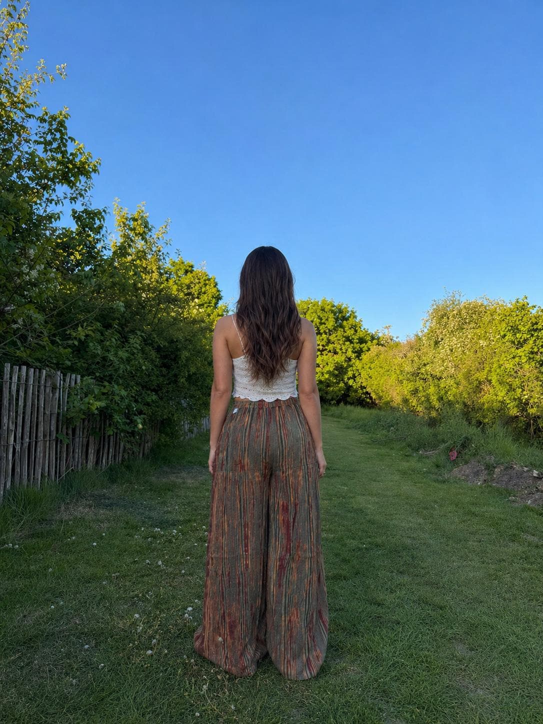Fleur Navy Tie-Dye Pants — view 4