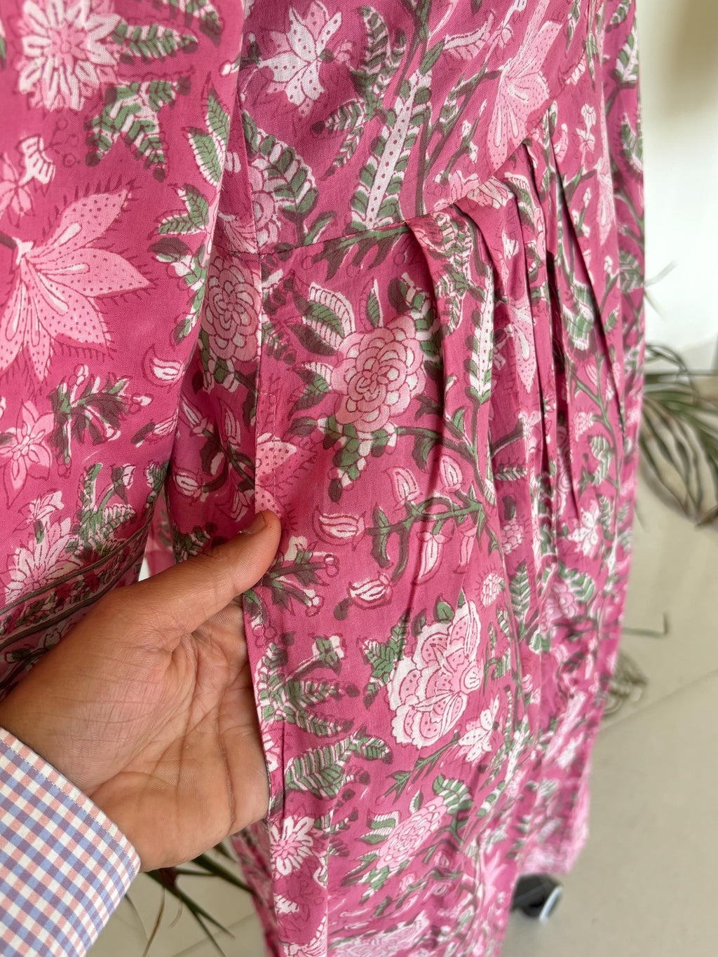 Uma Floral Cotton Maxi Dress — view 4