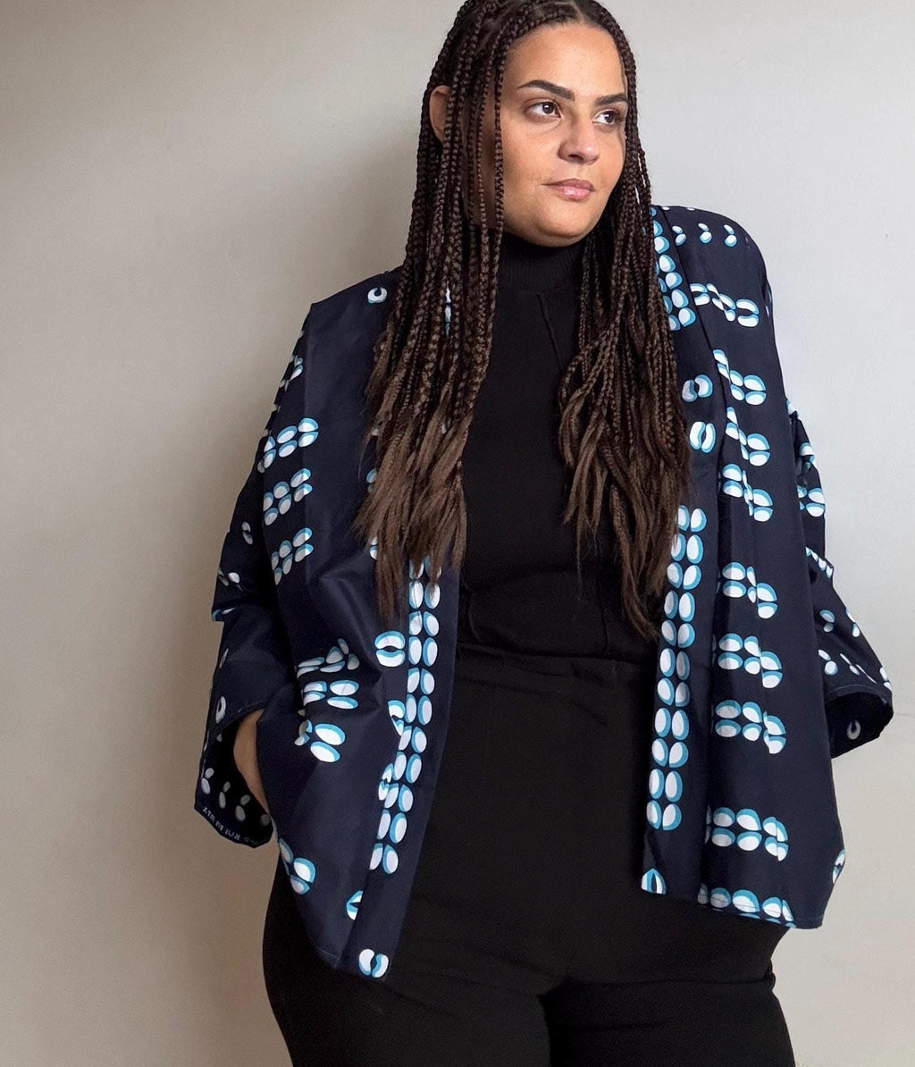 Opal Black Cotton Kimono — Hippie Chick
