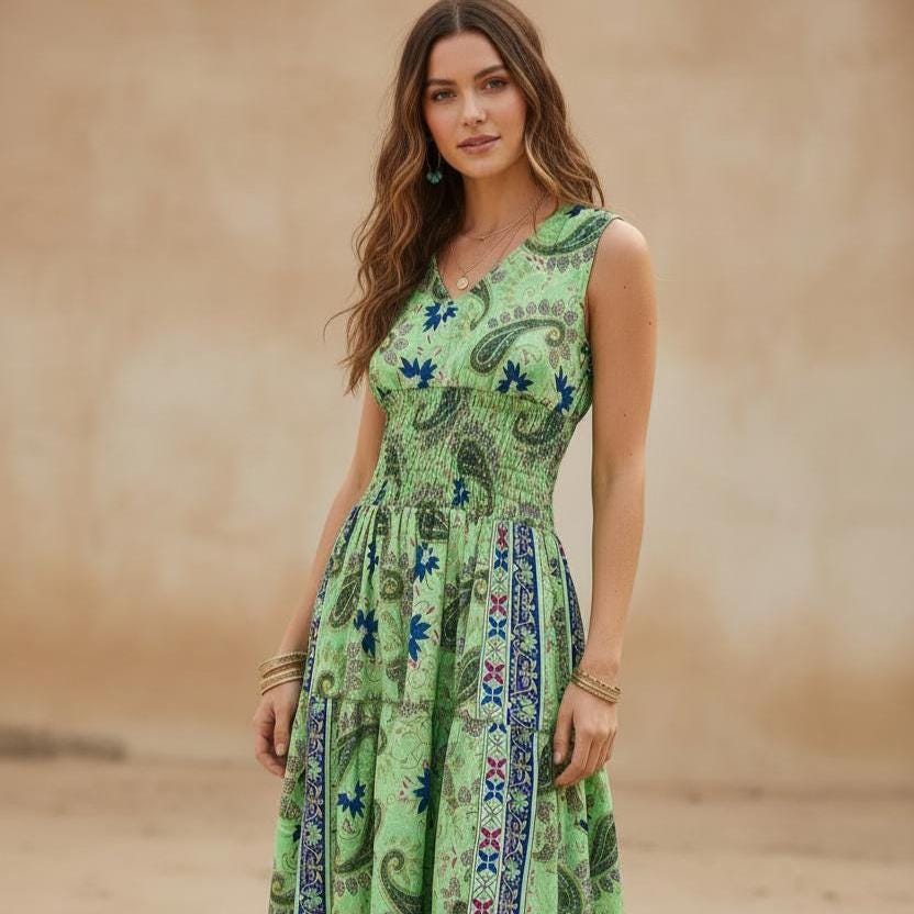 Helena Floral Midi Dress — Hippie Chick